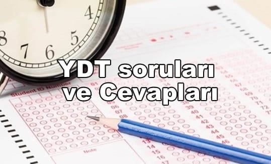 2018 YDT soruları ve cevapları içeriğine ait görsel