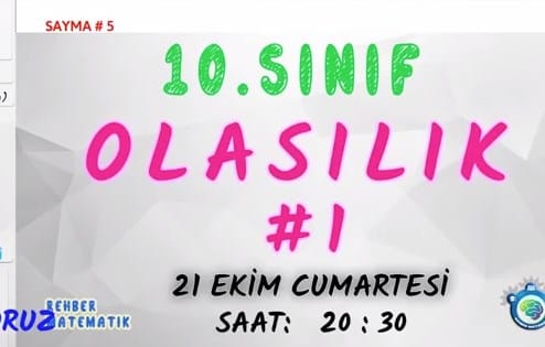 Basit Olayların Olasılıkları Konu Anlatımı video 10. sınıf matematik içeriğine ait görsel