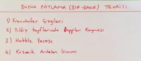 Büyük Patlama ve Evrenin Oluşumu konu anlatımı video 12. sınıf fizik içeriğine ait görsel