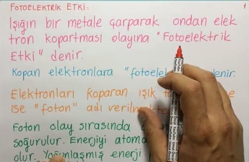 Fotoelektrik Olayı konu anlatımı video 12. sınıf fizik içeriğine ait görsel