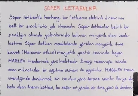 Süper İletkenler ve Nanoteknoloji konu anlatımı video 12. sınıf fizik içeriğine ait görsel