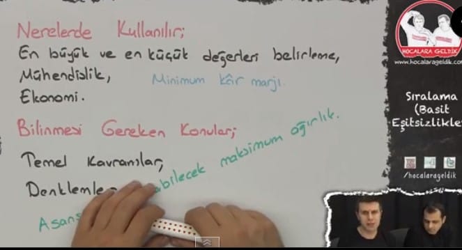 9. Sınıf Birinci Dereceden Eşitsizlikler Video içeriğine ait görsel