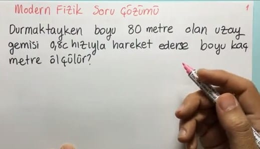 Özel Görelilik Soru Çözümleri video 12. sınıf fizik içeriğine ait görsel