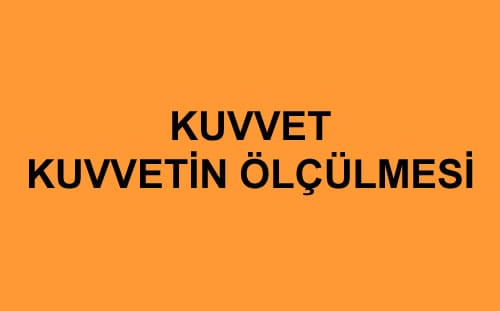 Kuvvet, Kuvvetin Ölçülmesi 5. Sınıf Fen içeriğine ait görsel