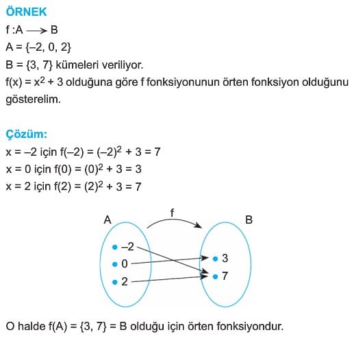 Fonksiyon Turleri Sorulari Cozumleri Ornek 13