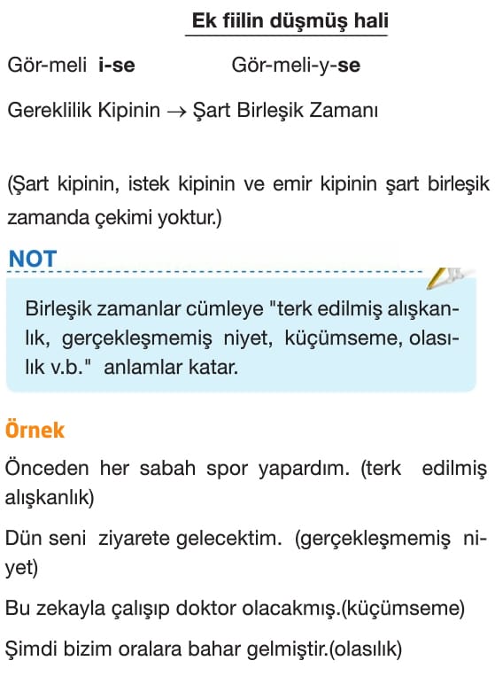 Fiiller (Eylemler) Türkçe 7.Sınıf Konu Anlatımı Örnekler