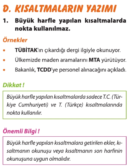 Yazim Imla Kurallari 8 Sinif Turkce Konu Anlatimi Ornekler Sorular Test