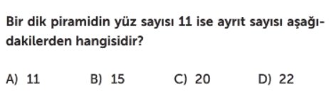 8. Sınıf Dik Piramit Test Çöz, Lgs Matematik Çözümlü Sorular