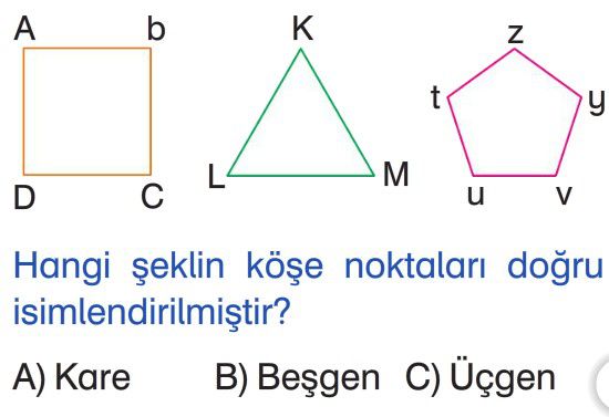 Geometride Temel Kavramlar Test Çöz 3. Sınıf Matematik Testleri