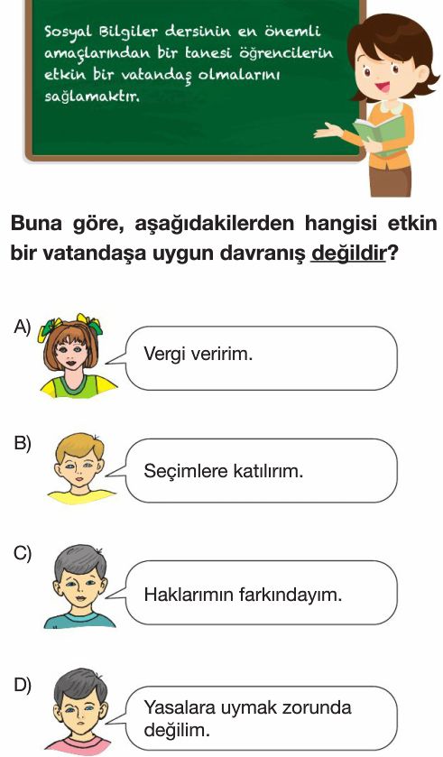 Birey Ve Toplum Test Çöz 5. Sınıf Sosyal Bilgiler Yeni Nesil Sorular