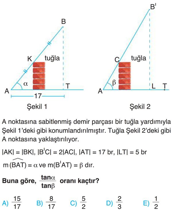 Trigonometrik Fonksiyonlar Test Çöz 11. Sınıf Matematik Yeni Nesil