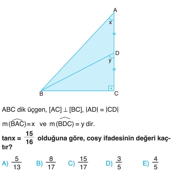 Trigonometrik Fonksiyonlar Test Çöz 11. Sınıf Matematik Yeni Nesil