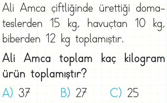 Tartma Test Çöz 2. Sınıf Matematik Testleri Yeni Nesil