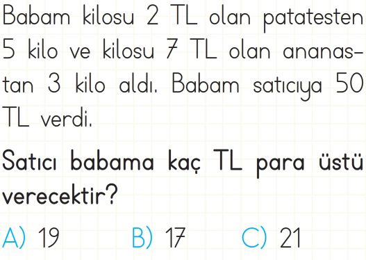 Tartma Test Çöz 2. Sınıf Matematik Testleri Yeni Nesil