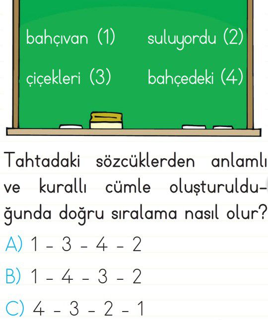 Cümle Bilgisi Test Çöz 2. Sınıf Türkçe Testleri Yeni Nesil