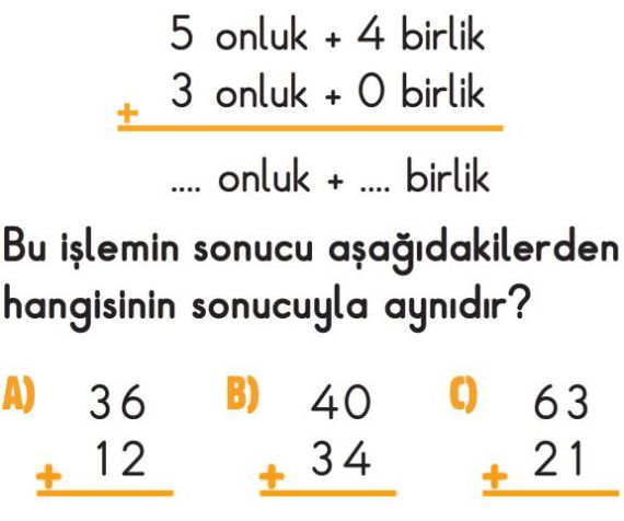 Eldesiz Ve Eldeli Toplama İşlemi Test Çöz 2. Sınıf Matematik