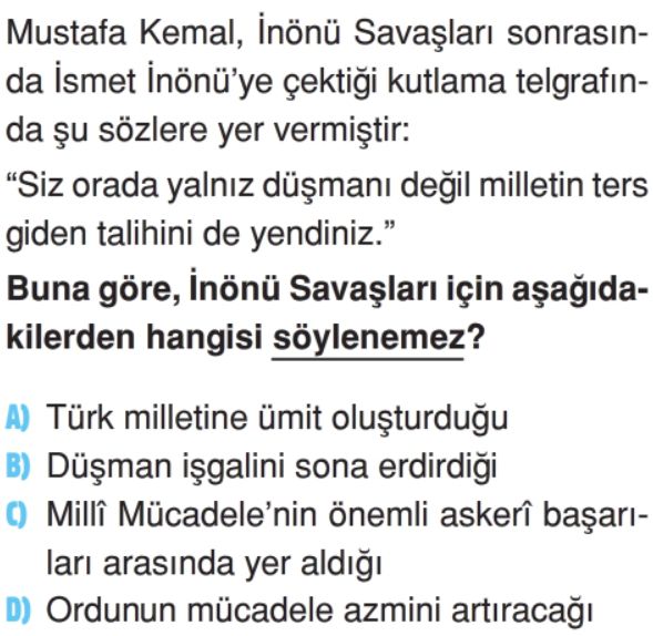 Bir Kahramanlık Destanı: Milli Mücadele Test Çöz 4. Sınıf Sosyal ...