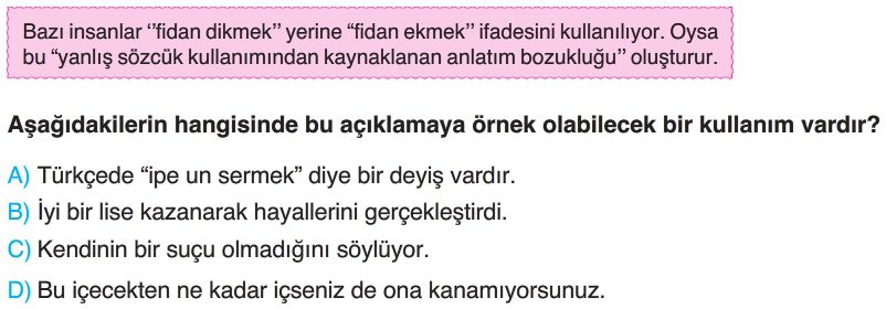 Anlatım Bozuklukları Test Çöz 7. Sınıf Türkçe Testleri Yeni Nesil