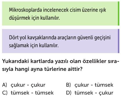 Aynalar Test Çöz 7. Sınıf Fen Bilimleri Testleri Yeni Nesil