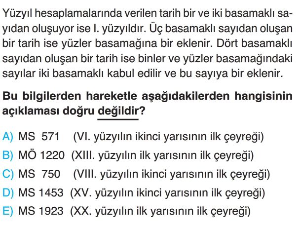 Tarih Ve Zaman Test Çöz 9. Sınıf Tarih Testleri Yeni Nesil